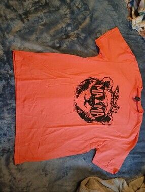 'Ma-Ma' Short Sleeve Tee in Coral